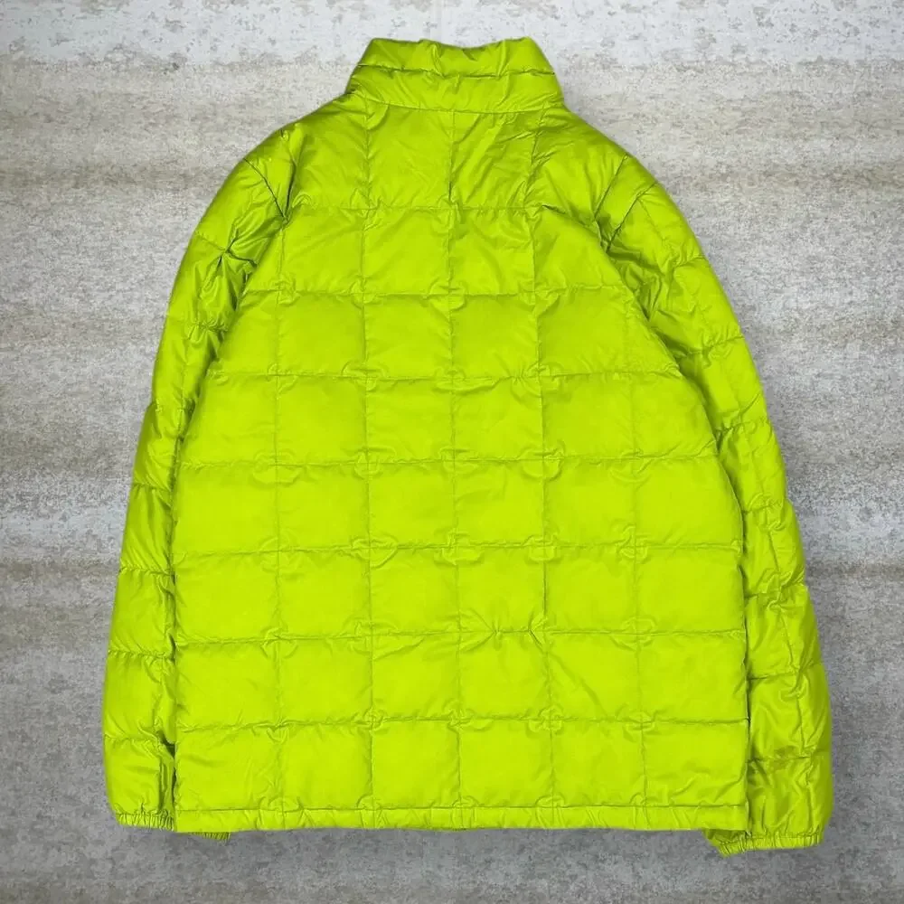 Vintage Y2K Marmot Puffer Jacket Youth XL Electric Green Polyester Full Zip